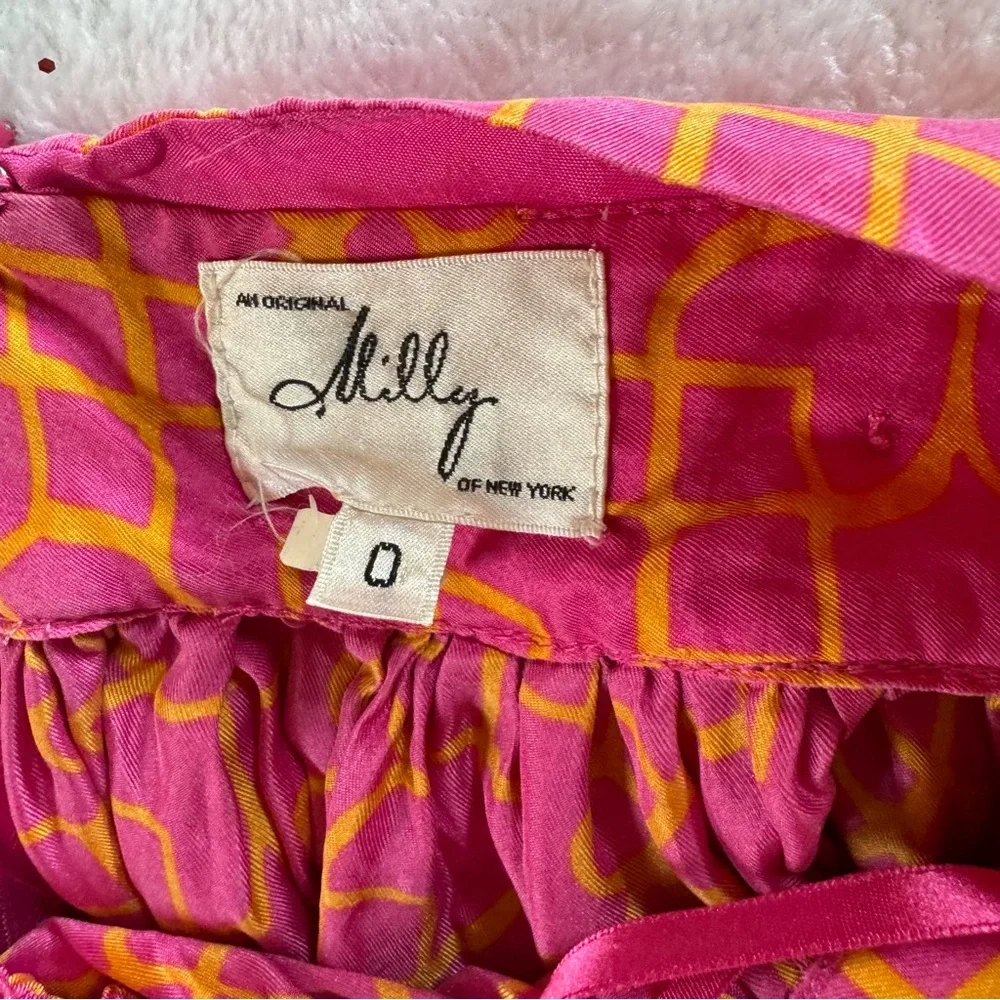 Milly Vibrant Pink Halter Maxi Dress EUC - Picture 6 of 8